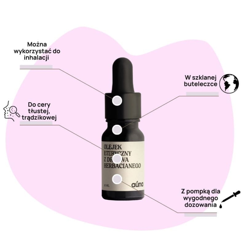 AUNA Naturalny olejek eteryczny drzewo herbaciane 10 ml TEA TREE.jpg