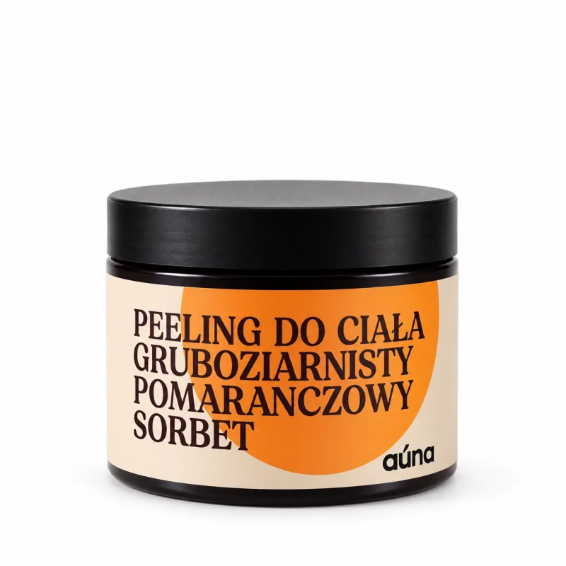 Peeling do ciała gruboziarnisty pomarańczowy sorbet 300 ml 